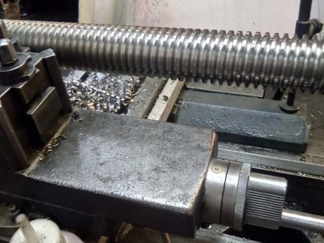 Precision lathe work in progress