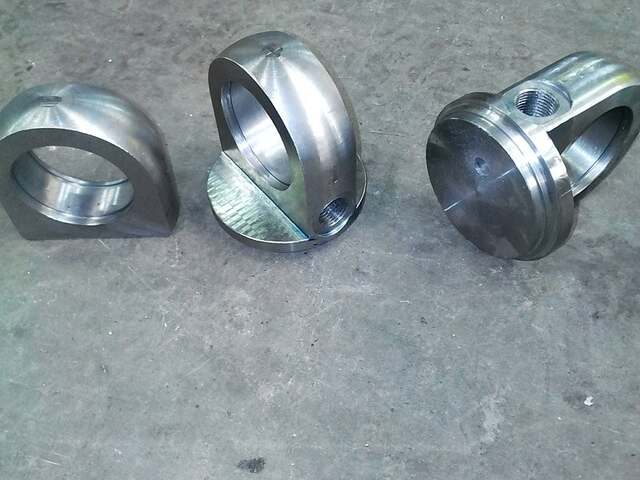 Machined clevis / eye-mount blocks